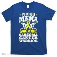 Proud Mama Of A Sarcoma Cancer Warrior Awareness Ribbon Mom Cute Gift T-Shirt thumb 0