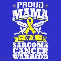 Proud Mama Of A Sarcoma Cancer Warrior Awareness Ribbon Mom Cute Gift T-Shirt thumb 7