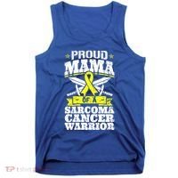 Proud Mama Of A Sarcoma Cancer Warrior Awareness Ribbon Mom Cute Gift Tank Top thumb 0