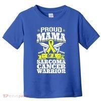 Proud Mama Of A Sarcoma Cancer Warrior Awareness Ribbon Mom Cute Gift Toddler T-Shirt thumb 0