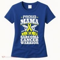 Proud Mama Of A Sarcoma Cancer Warrior Awareness Ribbon Mom Cute Gift Women's T-Shirt thumb 0