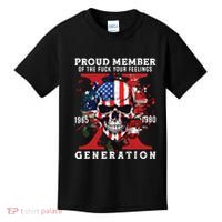 Proud Member Of Your Feelings Horror Skull X Generation Kids T-Shirt thumb 0