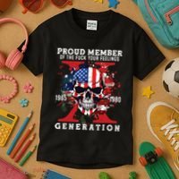 Proud Member Of Your Feelings Horror Skull X Generation Kids T-Shirt thumb 3