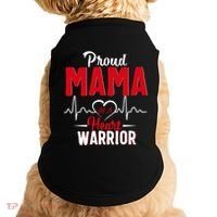 Proud Mama Of A Heart Warrior Chd Awareness Gift Cute Gift Doggie Tank thumb 0