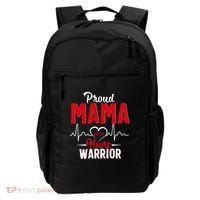 Proud Mama Of A Heart Warrior Chd Awareness Gift Cute Gift Backpack thumb 0