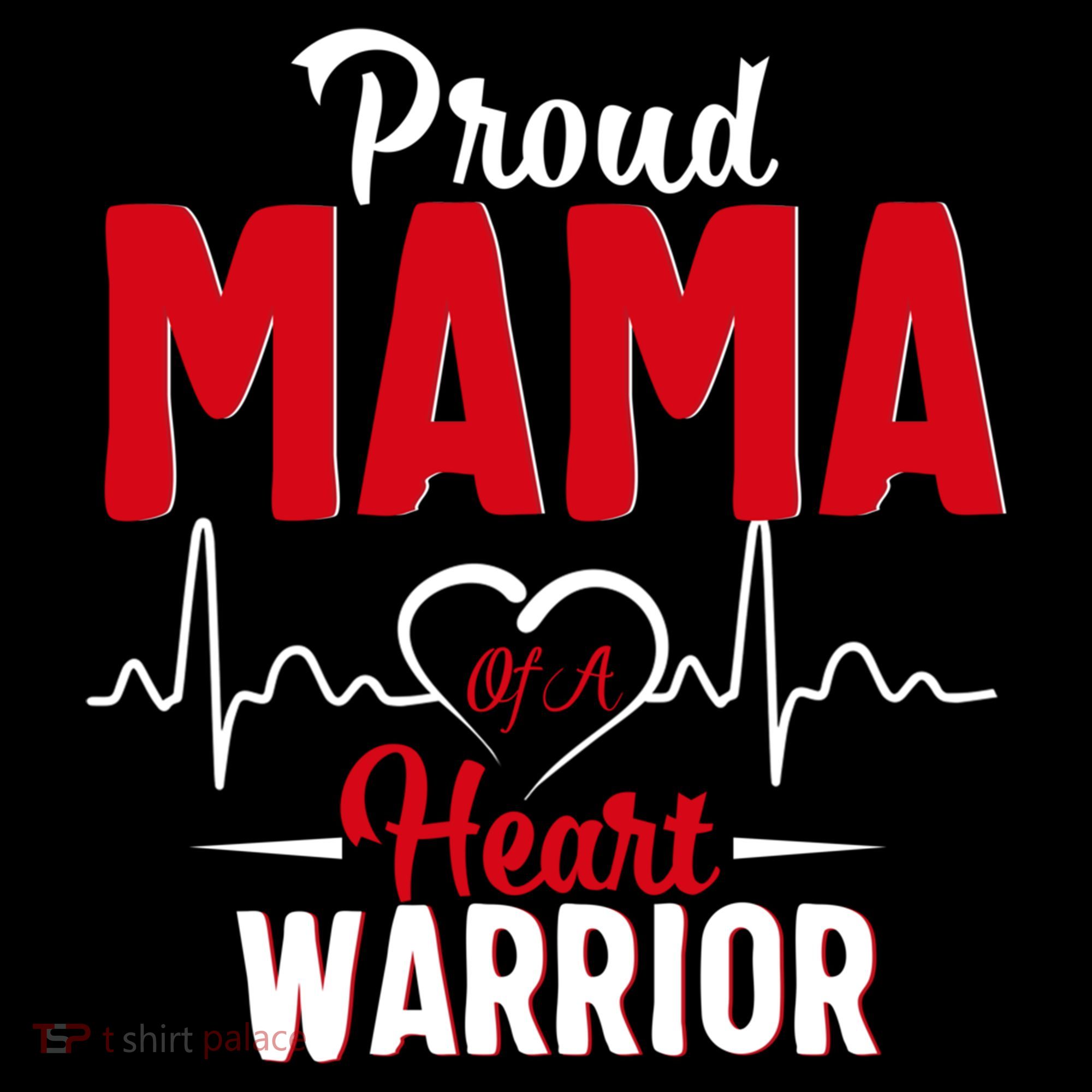 Proud Mama Of A Heart Warrior Chd Awareness Gift Cute Gift Coffee Mug