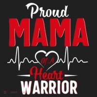 Proud Mama Of A Heart Warrior Chd Awareness Gift Cute Gift Beanie thumb 2