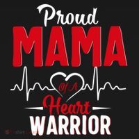 Proud Mama Of A Heart Warrior Chd Awareness Gift Cute Gift Women's Hoodie thumb 2