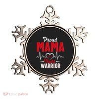 Proud Mama Of A Heart Warrior Chd Awareness Gift Cute Gift Ornament thumb 0