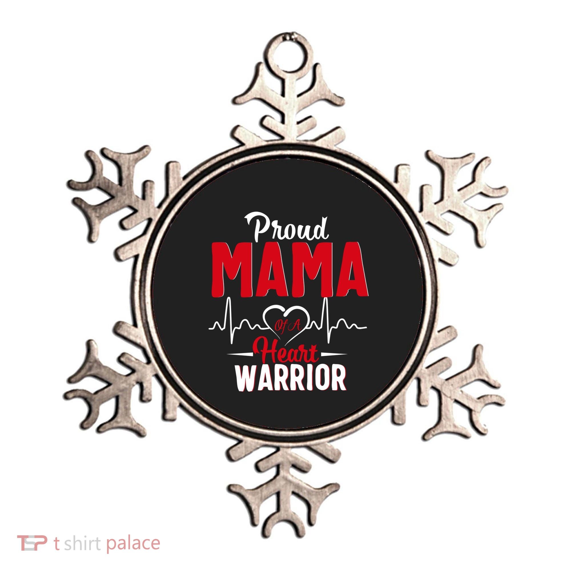 Proud Mama Of A Heart Warrior Chd Awareness Gift Cute Gift Ornament