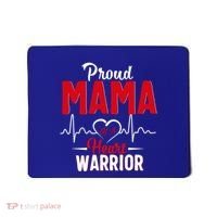 Proud Mama Of A Heart Warrior Chd Awareness Gift Cute Gift Mousepad thumb 0