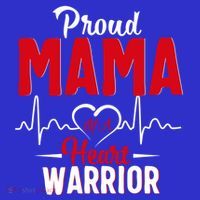 Proud Mama Of A Heart Warrior Chd Awareness Gift Cute Gift Mousepad thumb 1