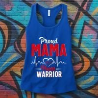 Proud Mama Of A Heart Warrior Chd Awareness Gift Cute Gift Women's Tank Top thumb 3