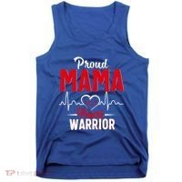 Proud Mama Of A Heart Warrior Chd Awareness Gift Cute Gift Tank Top thumb 0