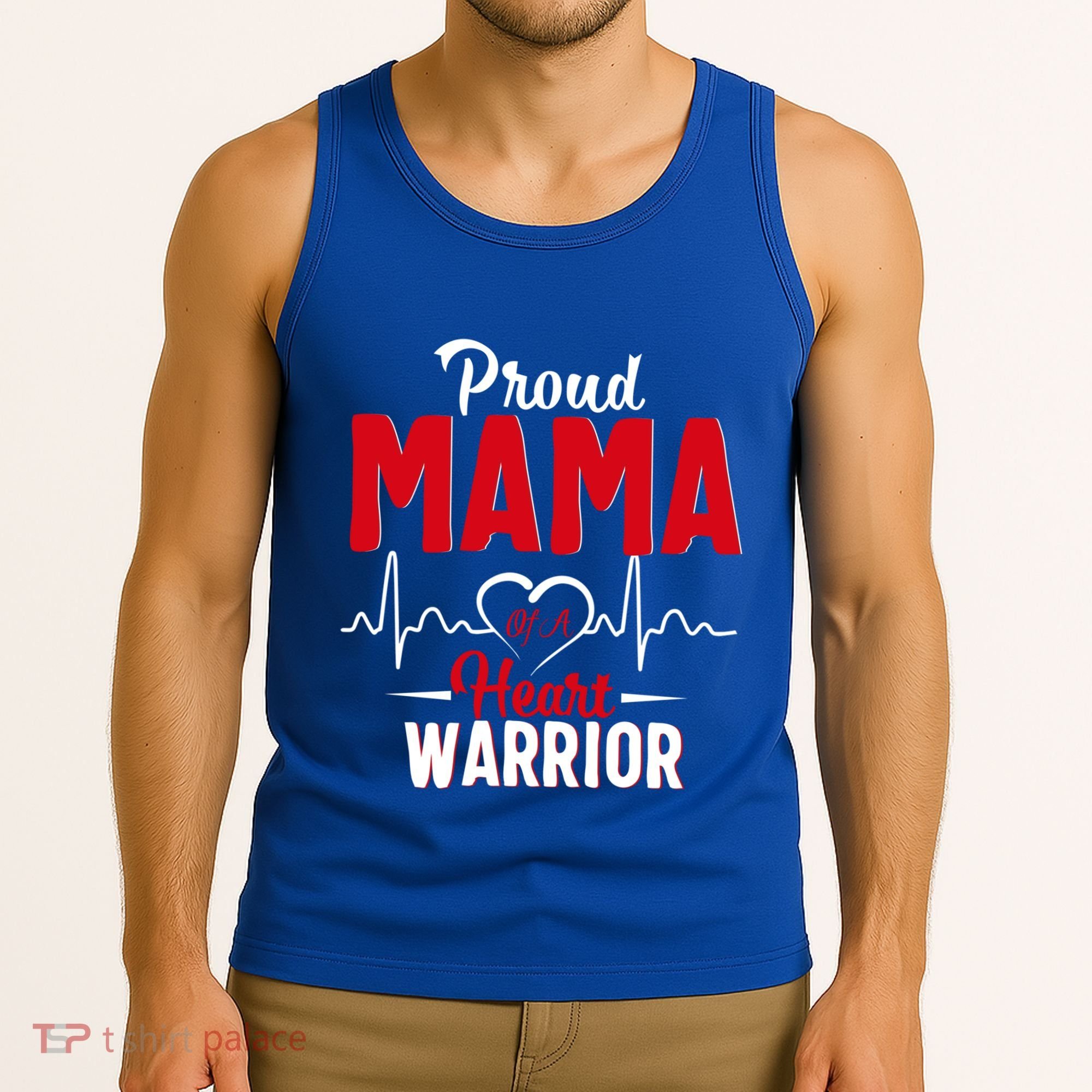 Proud Mama Of A Heart Warrior Chd Awareness Gift Cute Gift Tank Top