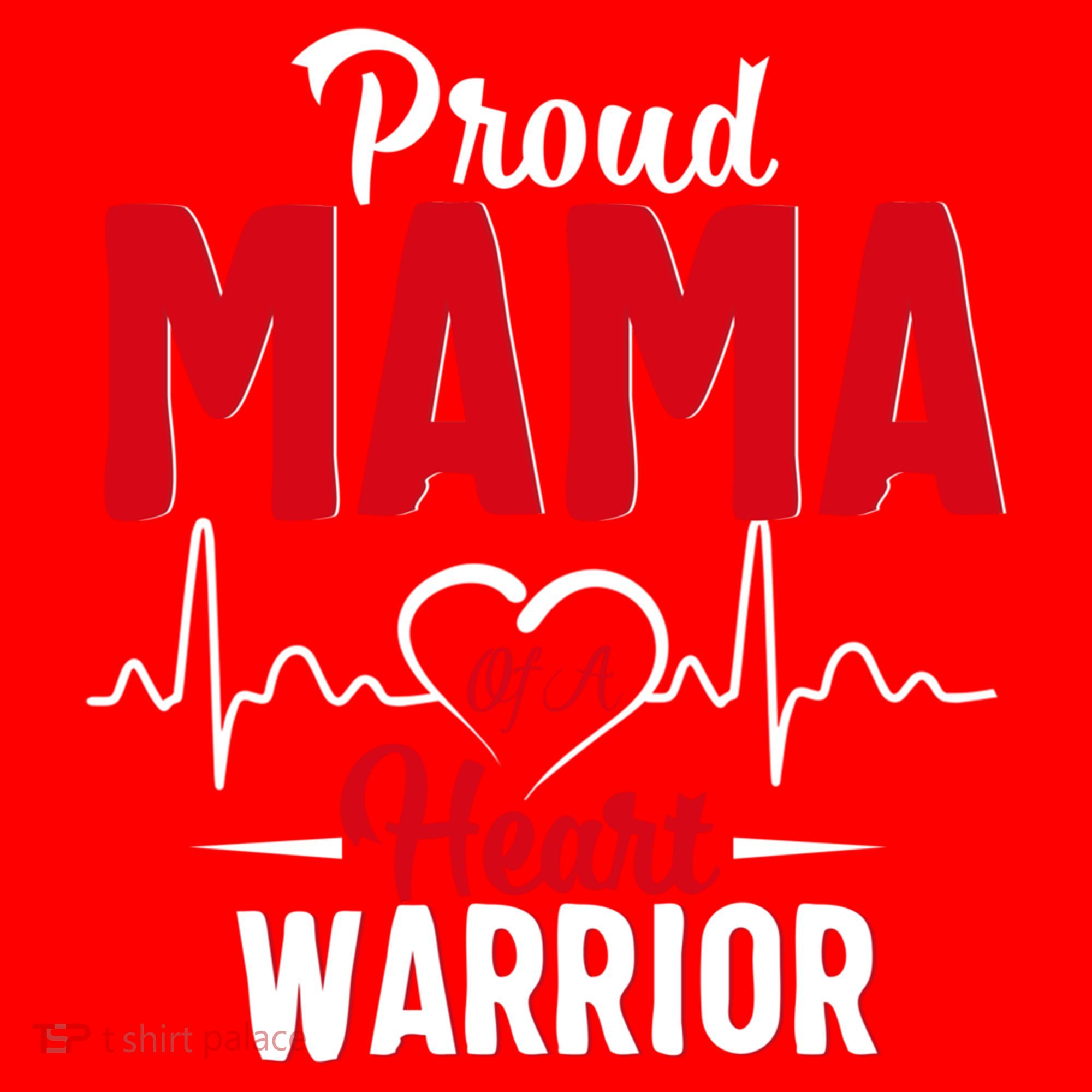 Proud Mama Of A Heart Warrior Chd Awareness Gift Cute Gift Santa Hat
