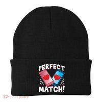 Perfect Match Online Dating Valentine's Day Couple Matching Gift Beanie thumb 0