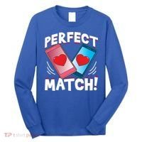 Perfect Match Online Dating Valentine's Day Couple Matching Gift Long Sleeve Shirt thumb 0