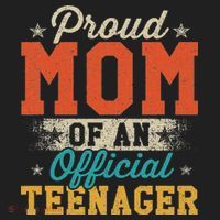 Proud Mom Of Nager 13th Birthday Gift Women's Sweatshirt thumb 2