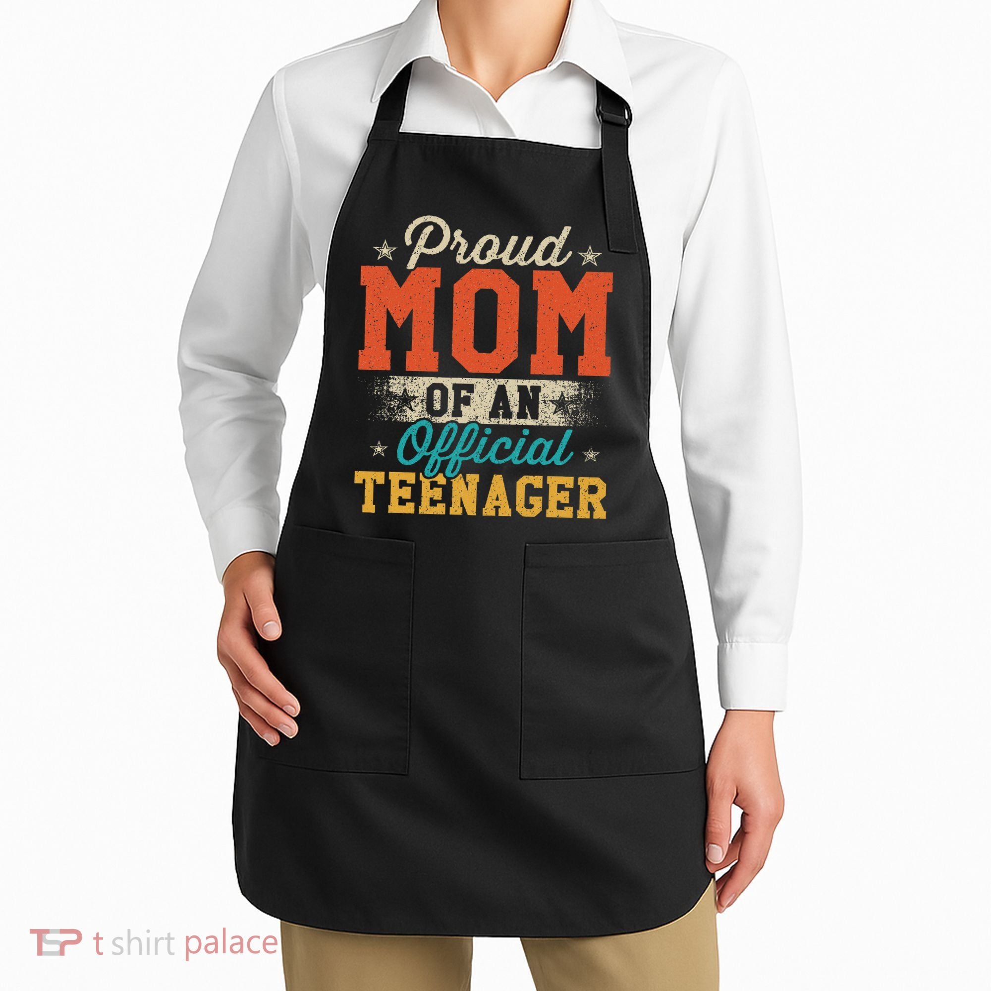 Proud Mom Of Nager 13th Birthday Gift Apron