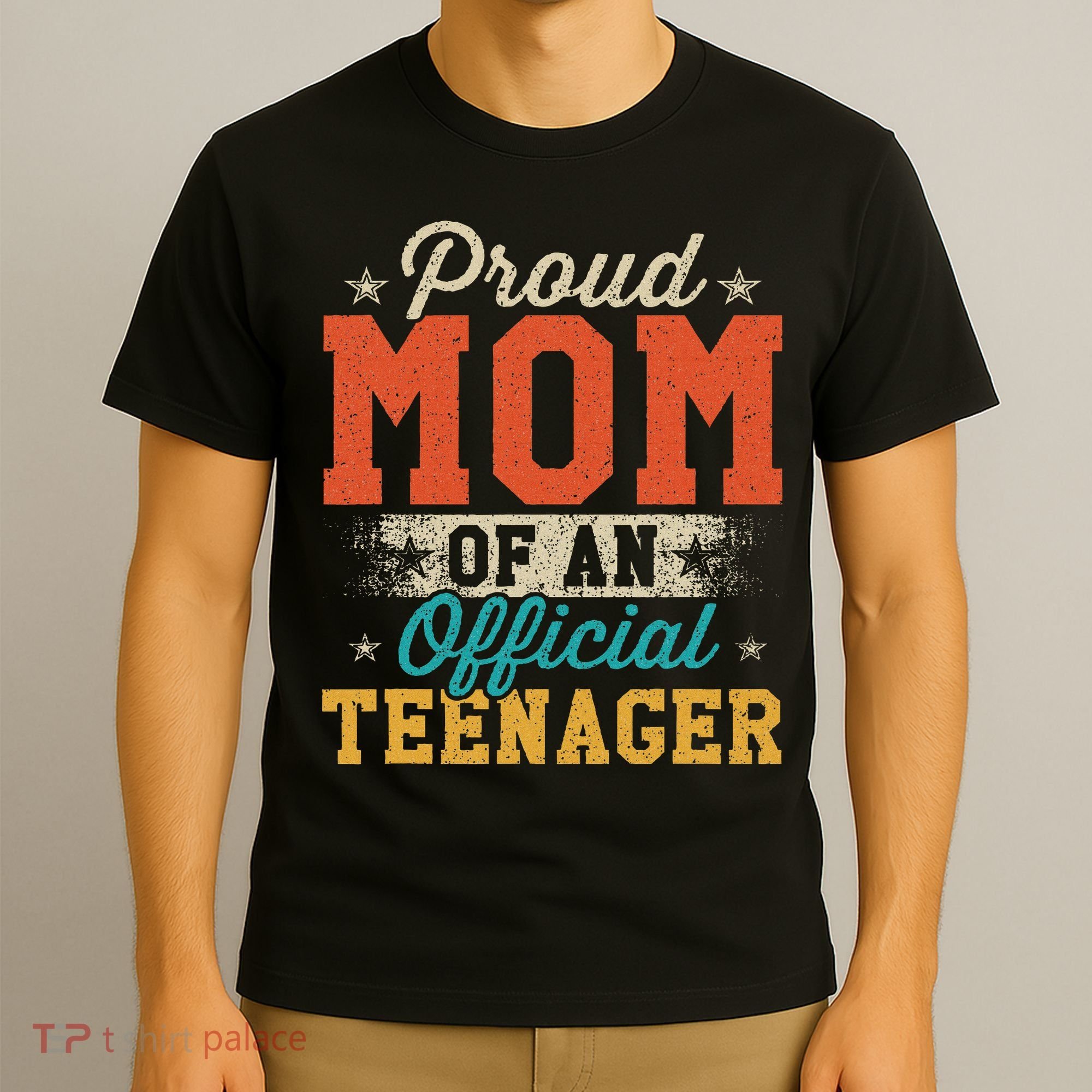 Proud Mom Of Nager 13th Birthday Gift T-Shirt