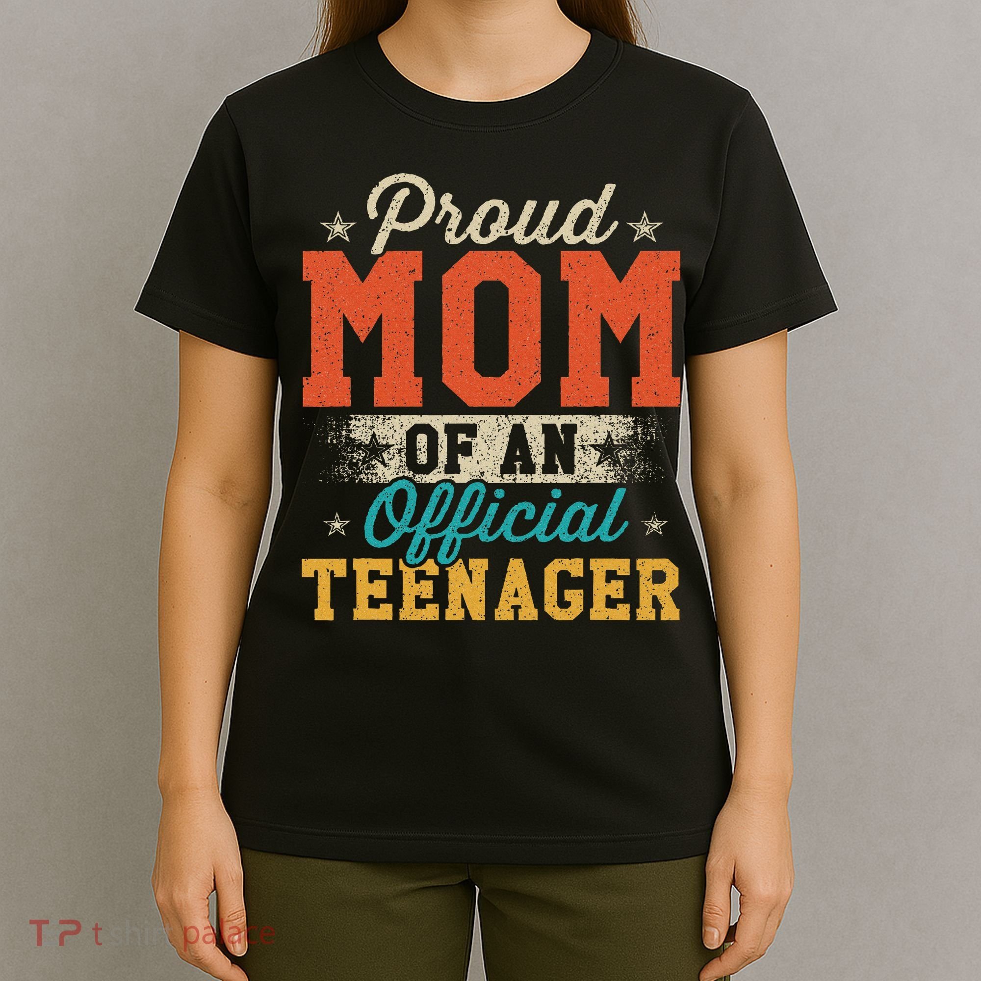 Proud Mom Of Nager 13th Birthday Gift T-Shirt