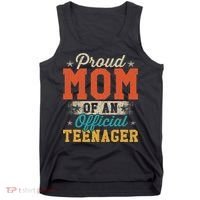 Proud Mom Of Nager 13th Birthday Gift Tank Top thumb 0