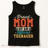 Proud Mom Of Nager 13th Birthday Gift Tank Top thumb 2