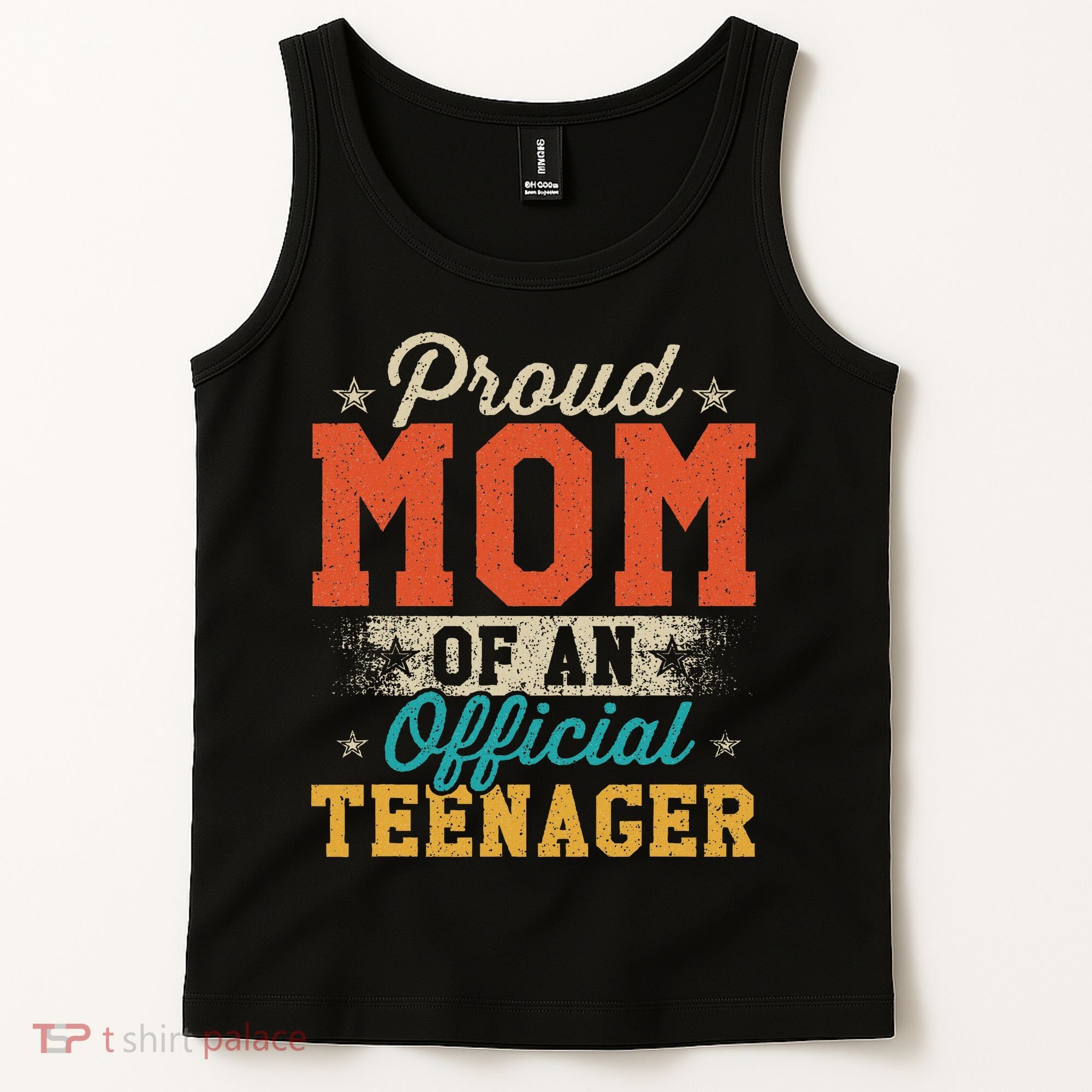 Proud Mom Of Nager 13th Birthday Gift Tank Top