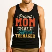Proud Mom Of Nager 13th Birthday Gift Tank Top thumb 3