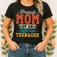 Proud Mom Of Nager 13th Birthday Gift Women's T-Shirt thumb 2