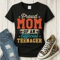 Proud Mom Of Nager 13th Birthday Gift Women's T-Shirt thumb 3