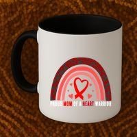 Proud Mom Of A Heart Warrior Chd Awareness Cool Gift Coffee Mug thumb 2