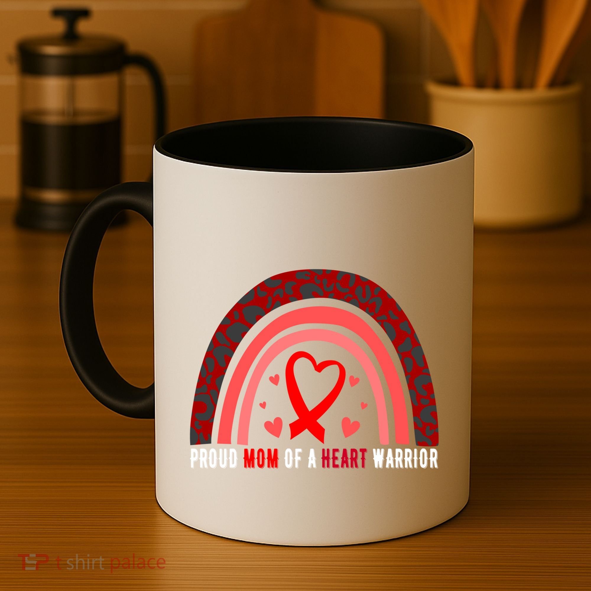 Proud Mom Of A Heart Warrior Chd Awareness Cool Gift Coffee Mug