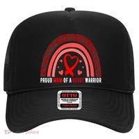 Proud Mom Of A Heart Warrior Chd Awareness Cool Gift Hat thumb 0