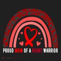 Proud Mom Of A Heart Warrior Chd Awareness Cool Gift Hat thumb 2