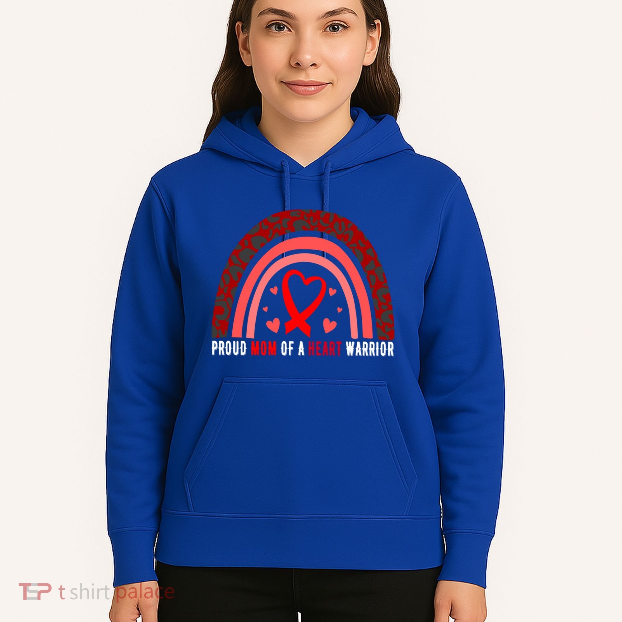 Proud Mom Of A Heart Warrior Chd Awareness Cool Gift Hoodie