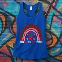 Proud Mom Of A Heart Warrior Chd Awareness Cool Gift Women's Tank Top thumb 3
