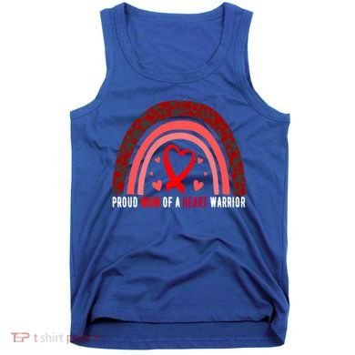 Proud Mom Of A Heart Warrior Chd Awareness Cool Gift Tank Top