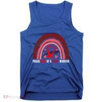 Proud Mom Of A Heart Warrior Chd Awareness Cool Gift Tank Top thumb 0