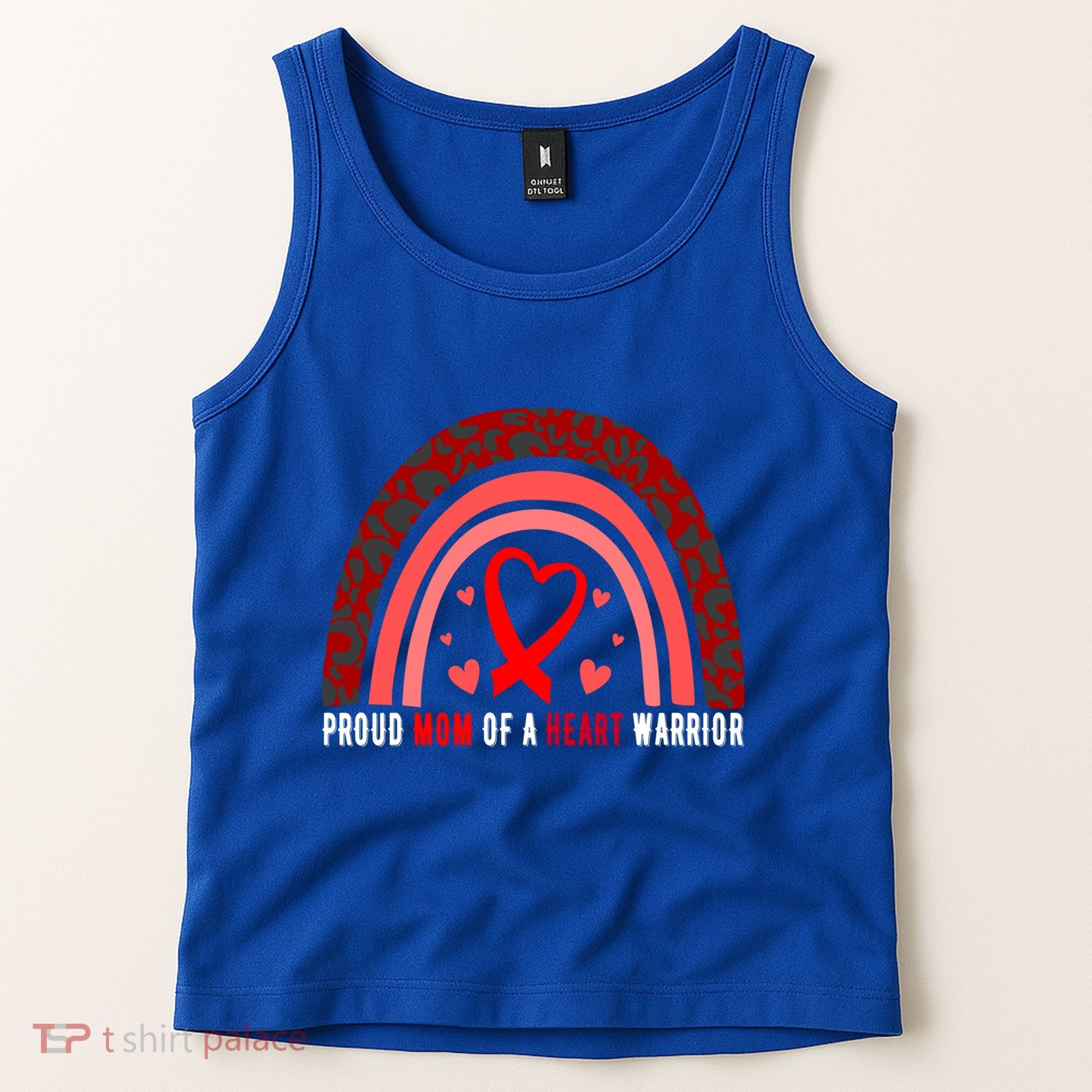 Proud Mom Of A Heart Warrior Chd Awareness Cool Gift Tank Top