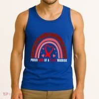 Proud Mom Of A Heart Warrior Chd Awareness Cool Gift Tank Top thumb 3