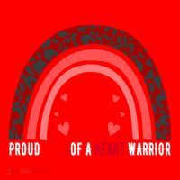 Proud Mom Of A Heart Warrior Chd Awareness Cool Gift Santa Hat thumb 1