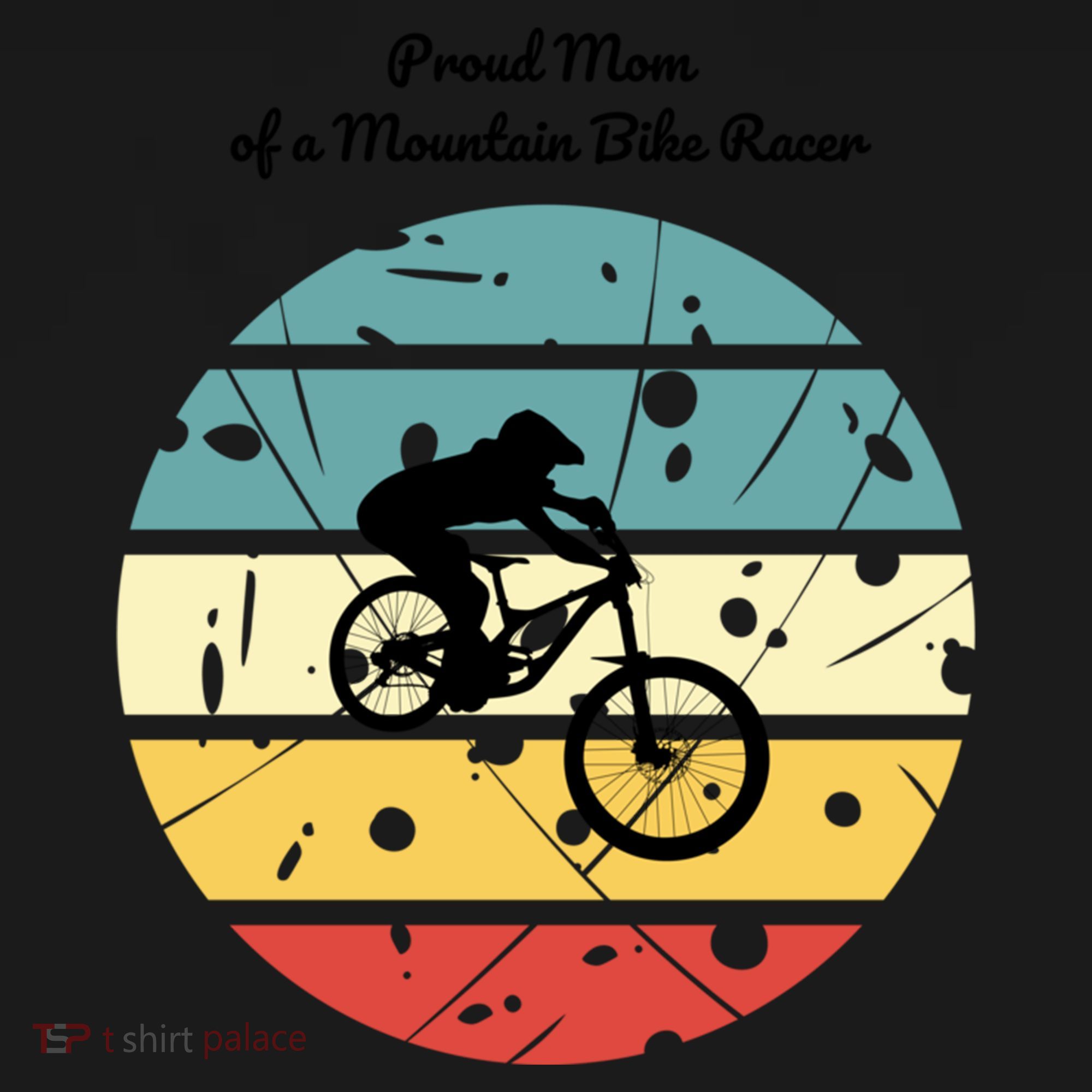 Proud Mom Of A Mountain Bike Racer Cool Gift Women's Hoodie