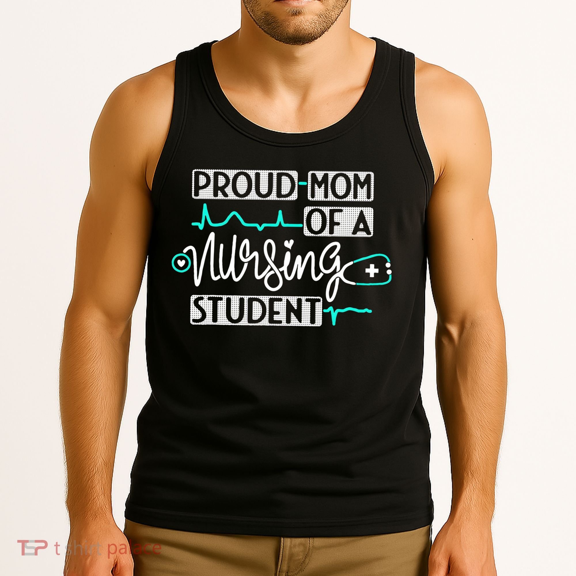Proud Mom Of A Nursing Student Future RN Daughter Nurses Mom Tank Top