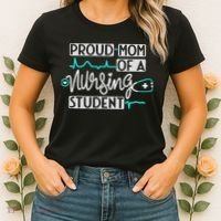 Proud Mom Of A Nursing Student Future RN Daughter Nurses Mom Women's T-Shirt thumb 2