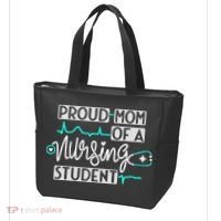 Proud Mom Of A Nursing Student Future RN Daughter Nurses Mom Tote Bag thumb 3