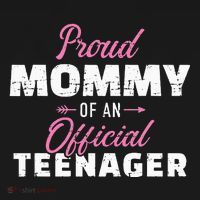 Proud mommy of a teenager 13th birthday Women's Hoodie thumb 2