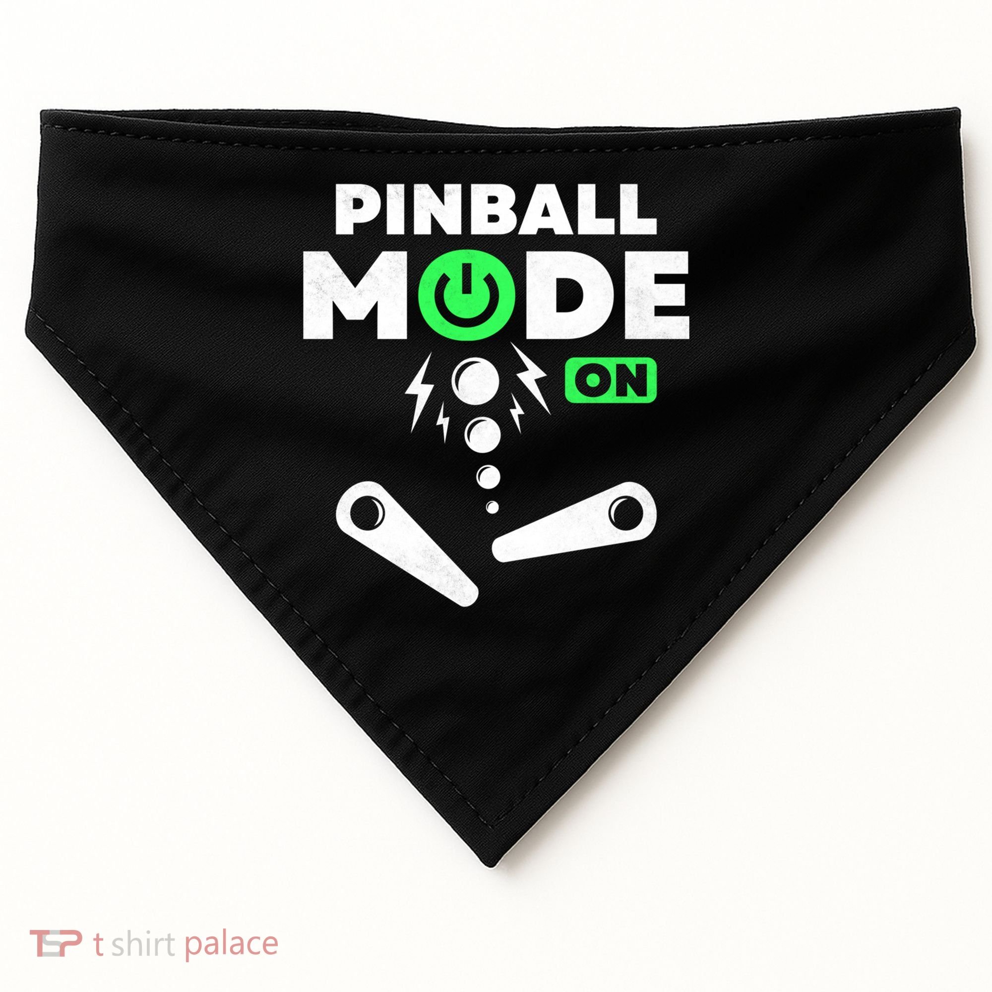 Pinball Mode On 80s Retro Game Gift USA-Made Doggie Bandana
