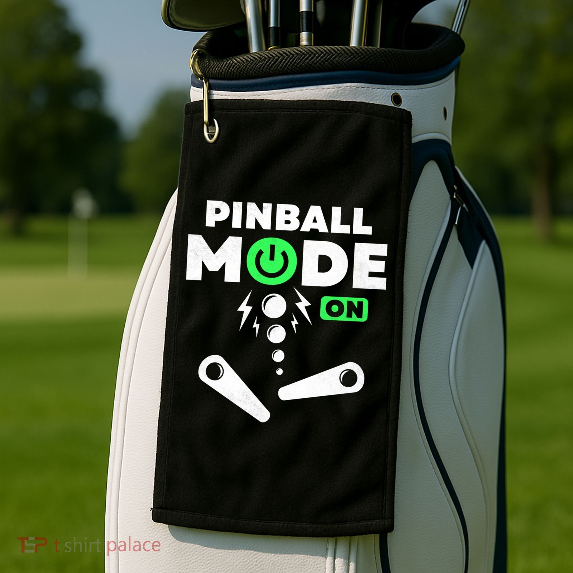 Pinball Mode On 80s Retro Game Gift Golf Towel